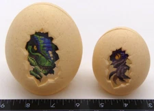 Lot of 2 Empty X-Shot Dino Egg Shell Target Dinosaur Foam Dart Toy T-Rex Raptor