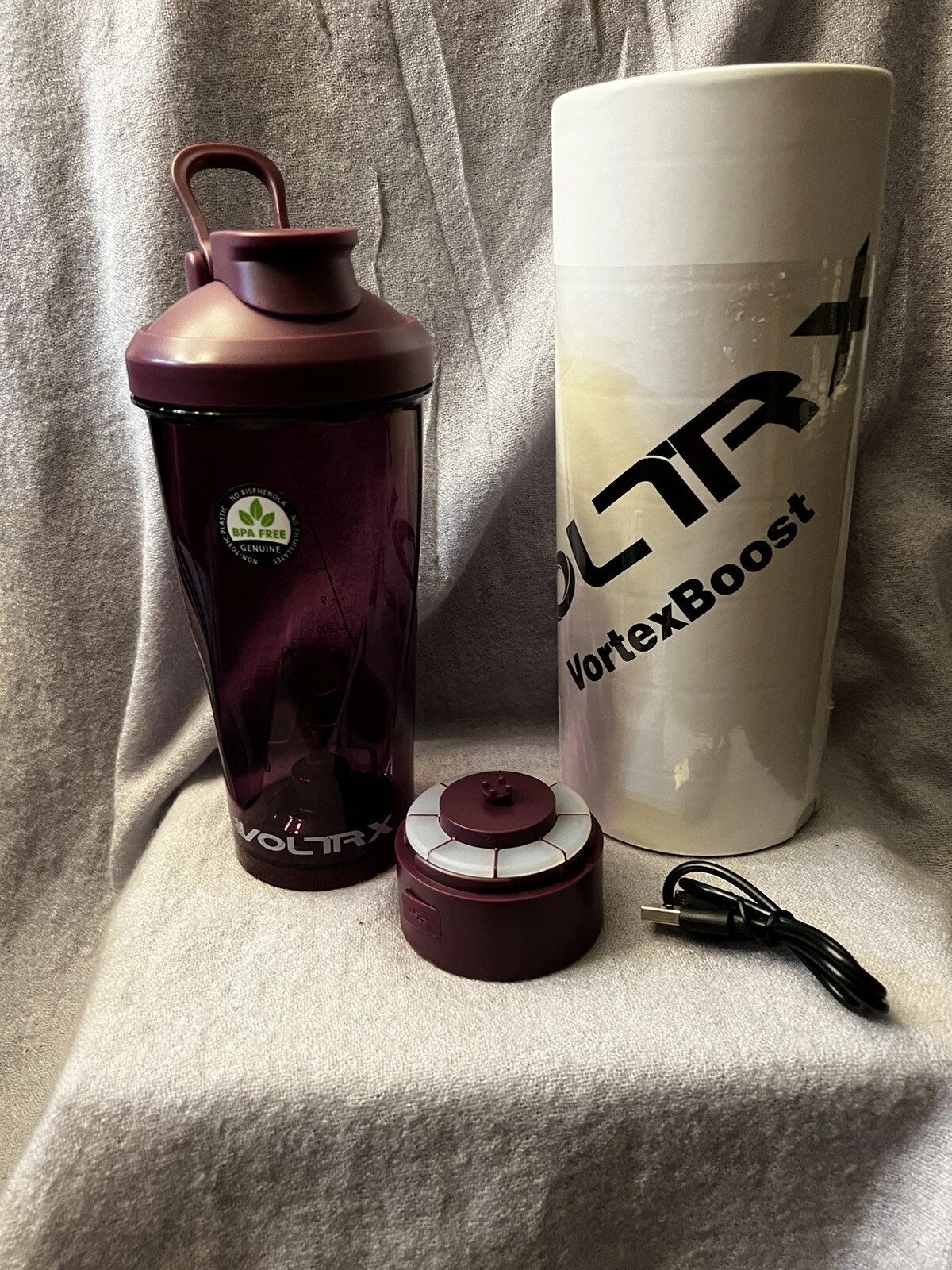 VOLTRX Premium Electric Protein Shaker Bottle, Made with Tritan - BPA Free - 24