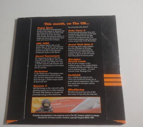 PC Gamer Vintage Demo CD 5.3 December 1999 Tom Clancy's Rainbow Six: Rogue Spear - Picture 2 of 2
