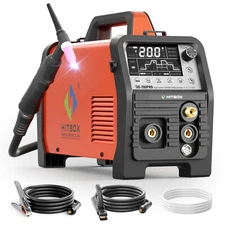 6IN1 Precision Cold TIG Welding Machine ,Spot HF Pulse TIG Stick Welder 200A