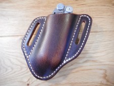 Leatherman Wave dark oil tanned Buffalo leather quick draw sheath. Sheath only.