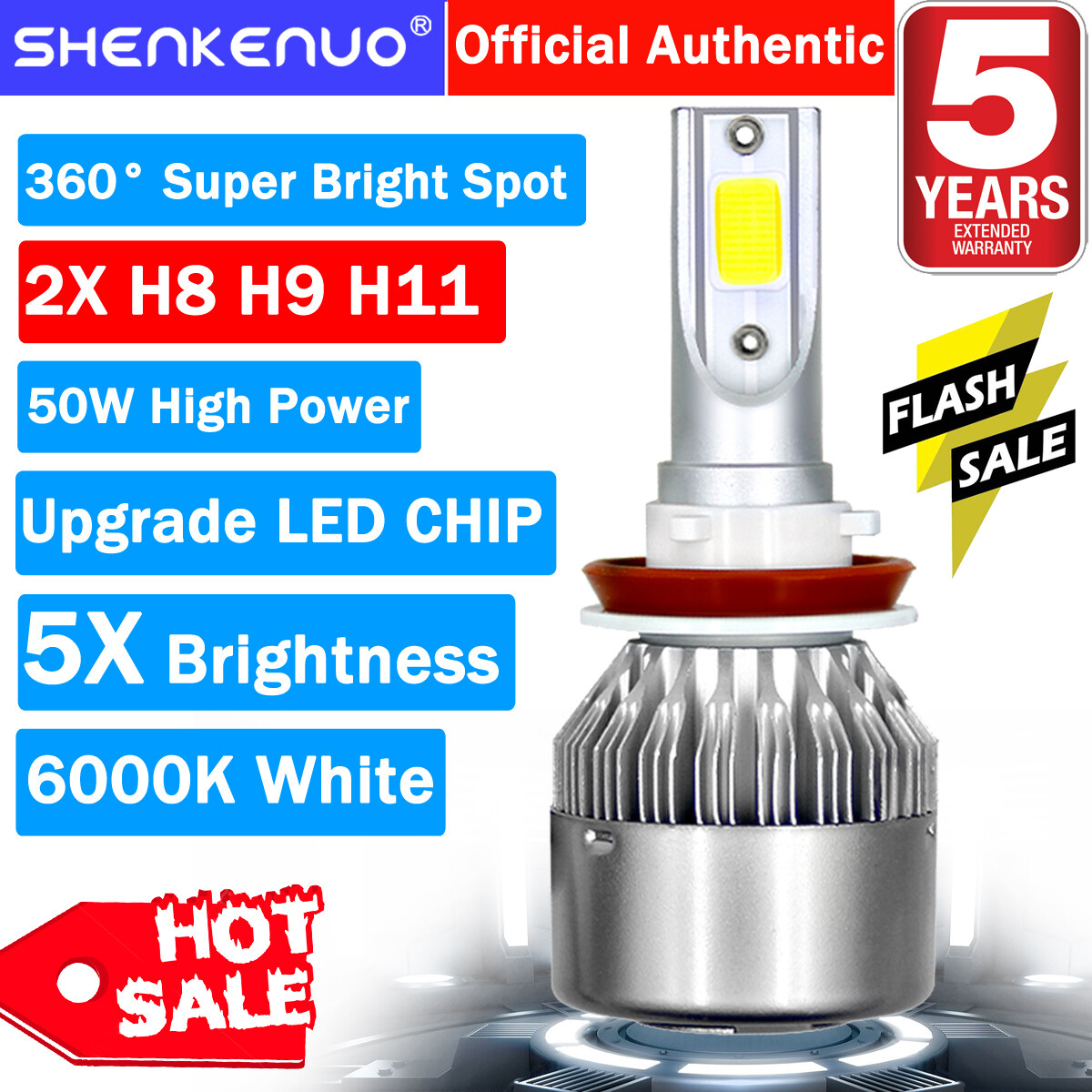 パーツ POLARG LED PREMIUM H8/H11 J-588 9000lm Amazon.com: LUXSTER Punisher H11 H9 LED Bulbs, H8 H16