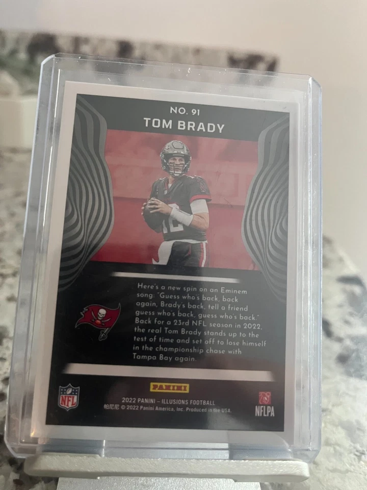 2022 Panini Illusions Tom Brady- Blue 15/35 - Image 2 of 2