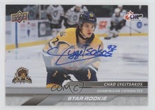 2024-25 Upper Deck CHL Star Rookies Auto Chad Lygitsakos #381 Auto 04vd