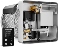 KINGRVER RV Hybrid Water Heater, 6 Gallon Tank, Electric & Gas Heating Options ?