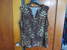 Anne Klein brand dressy tank blouse size XL