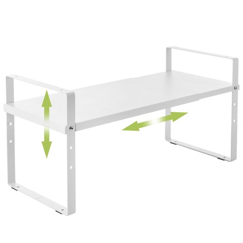 Expandable Cabinet Shelf Organizer Rack, Stackable Kitchen Counter Storage Sh... - Picture 1 of 7