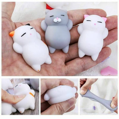 Cat Kawaii Cat Squishy Mini Squishies Stress Mochi Squishy Toys Mochi Squishies