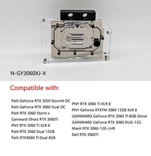 Granzon GPU Water Block For Palit RTX 3060 Dual OC/GALAX RTX3060 N-GY3060XJ-X