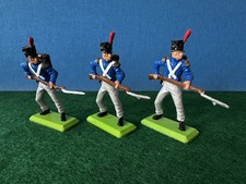 Britains Deetail 1971 FRENCH Napoleonic Waterloo Infantry LOT of 3 Toy Soldiers