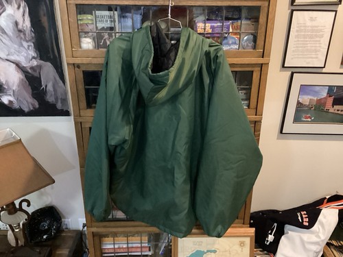 Vintage Tiffin University Dragons Football #10 Green Snap Up Steppjacke Gr. XL - Bild 5 von 11