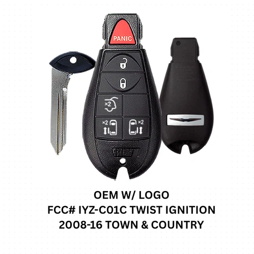 USED OEM 2008-2016 CHRYSLER TOWN & COUNTRY KEYLESS ENTRY FOBIK IYZ-C01C - product listing photo