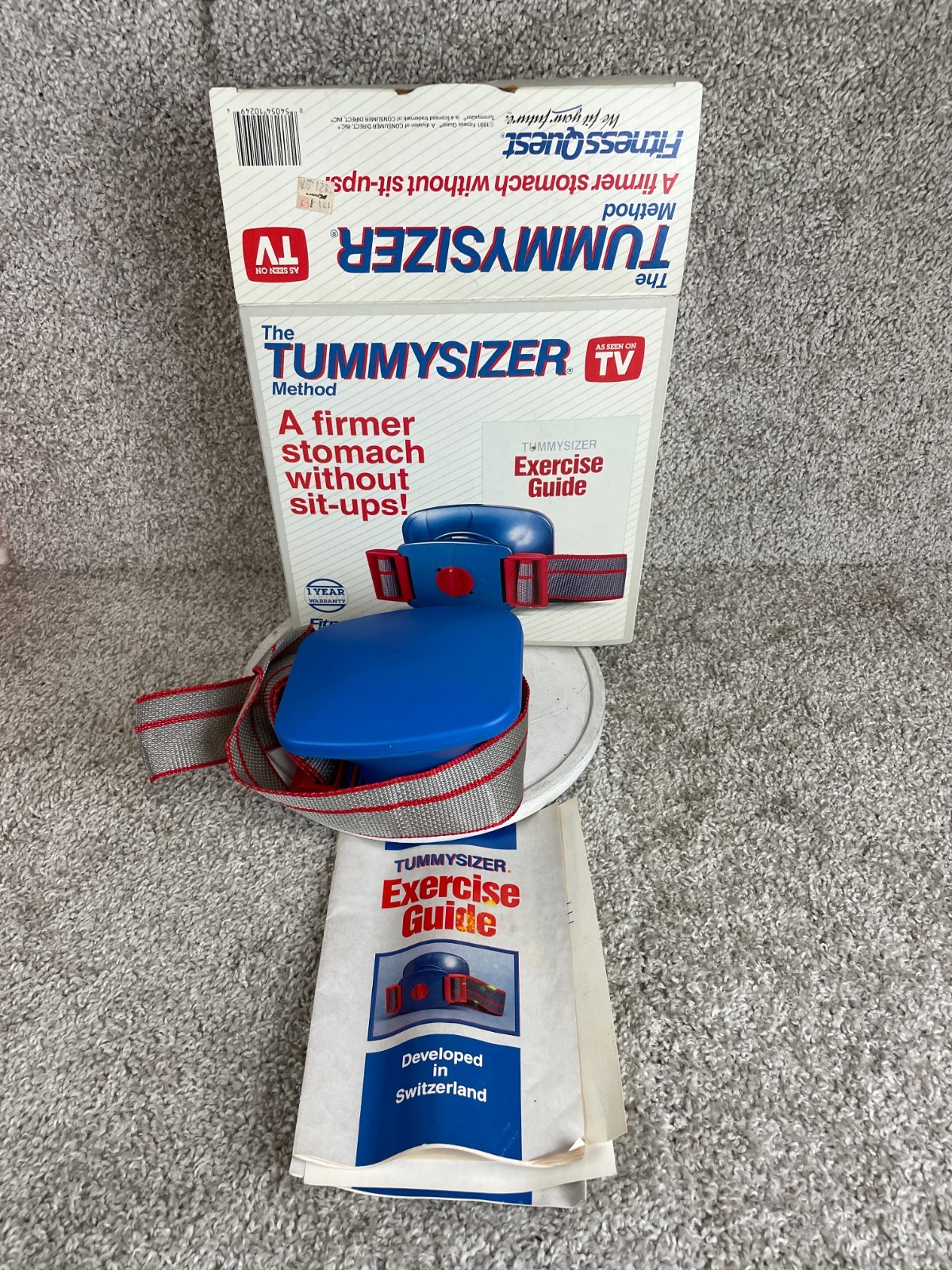 Vintage 1991 Fitness Quest The Tummysizer Method Abdominal Exerciser