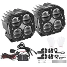 120W Motorcycle LED Fog Lights for ATV UTV Pickup Truck IP67 12V Waterproof