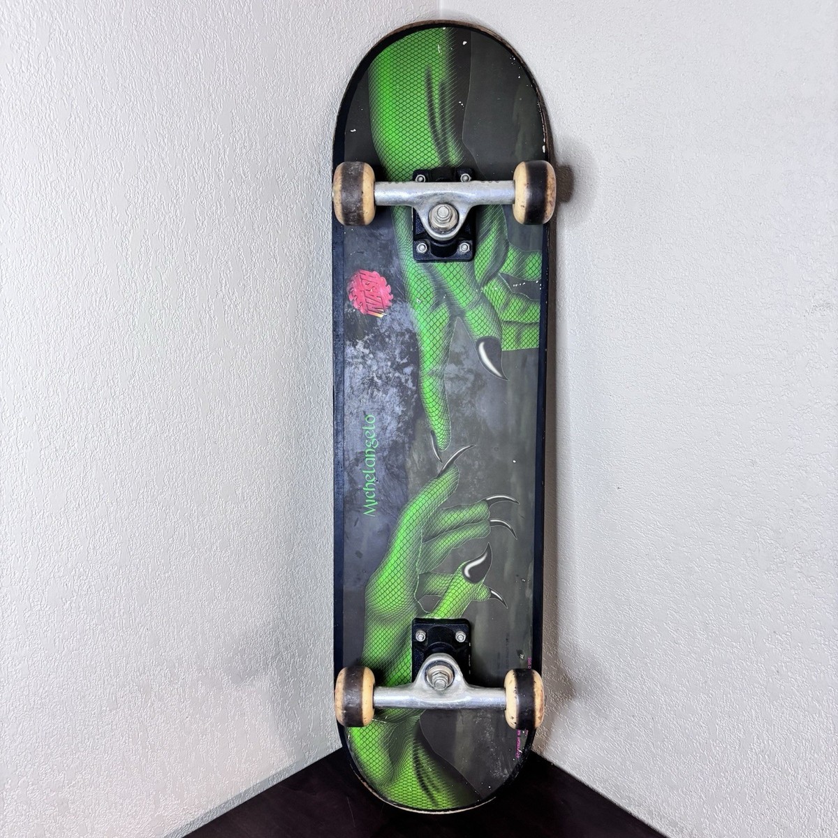 90’s 激レアデッドストック♪ dlxsf skateboarding 新品♪ Vintage 1996 NASH Complete Skateboard RARE “Michelangelo 2” Design