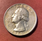 1960 D Silver Washington Quarter