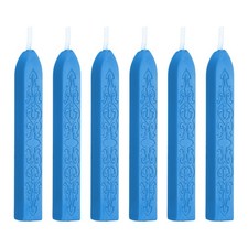 6 Pcs Wax Sticks with Wicks, Sealing Wax Sticks Sealer, Dark Blue