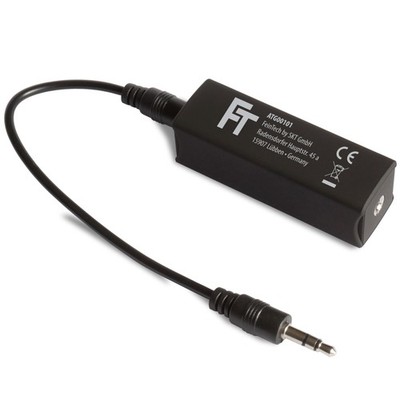 FeinTech ATG00101 Audio Masse-Trennglied 3.5mm Filter gegen Brummen schwarz