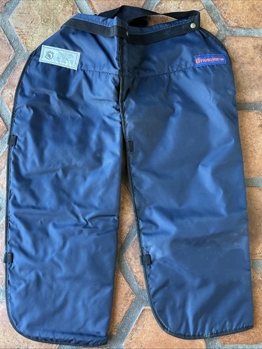 New Vintage Husqvarna 36 inch Apron Wrap Chainsaw Safety Chaps Navy Blue Canada