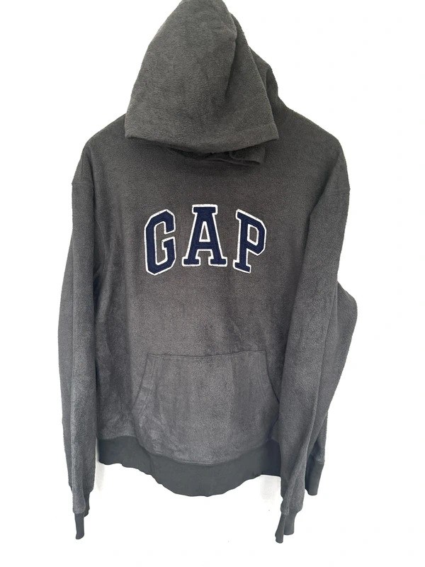 Sudadera con capucha polar unisex gris para hombre Gap deletrear pecho grande 42