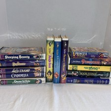 Disney VHS Collection Lot Of 13 Clamshell Cases Includes 3 Black Diamond