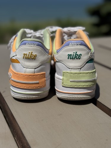 Baskets cuir femme Nike Air Force 1 pastels taille 10 - Photo 5/7