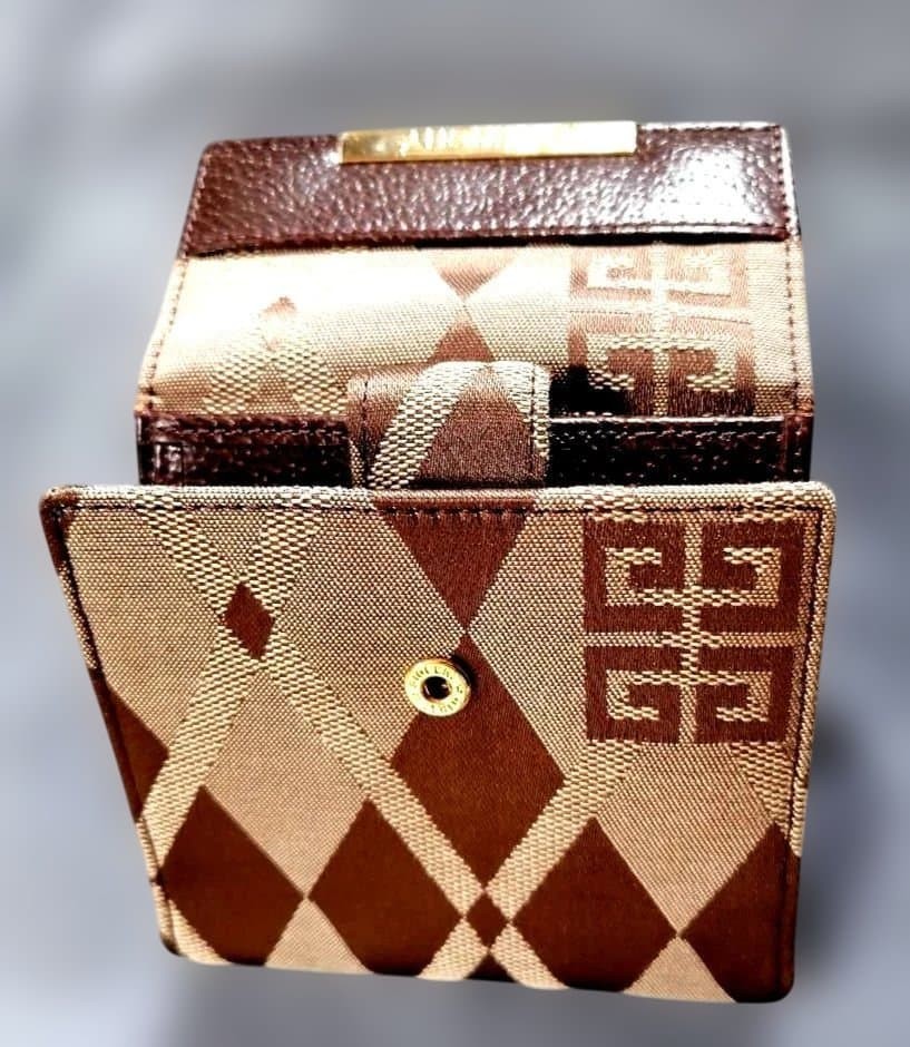 Givenchy Diamond Pattern Canvas Leather Tote Bag … - image 9