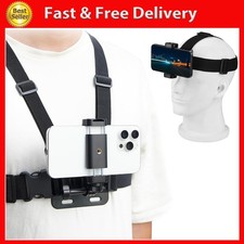 POV Phone Chest Mount for Iphone, Head Mount Camera for Recording Vlog Body Harn