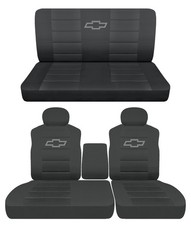 Truck Seat Covers Fits 1995-1998 Chevy Ck 1500 4060 Split Bench With Design