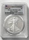 2022-W Proof $1 American Silver Eagle PCGS PR70DCAM FS Flag Label First Strike