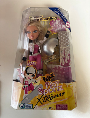 Bratz Play Sportz X-treme Skateboarding Leah 10'' Fashion Doll w/ Accessories NIB