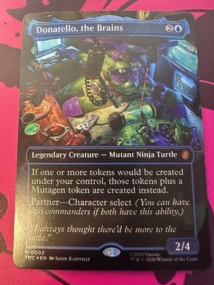 Leonardo Michelangelo Raphael & Donatello Borderless FOIL NM