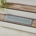 Farmhouse 8.5"x27" Stair Tread Blue Jolie Textured Jute Floor Decor VHC Brands