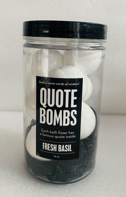 #ad 16 ounce jar of Da Bomb Fresh Basil Quote Bombs $12.95
