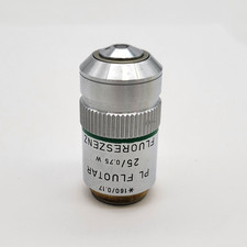 Leitz Microscope Objective PL Fluotar 25x W Fluoreszenz Water Immersion 518038