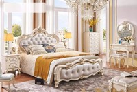 Schlafzimmer Set Bett 2X Nachttische Schminktisch Hocker Kommode 6Tlg Luxus