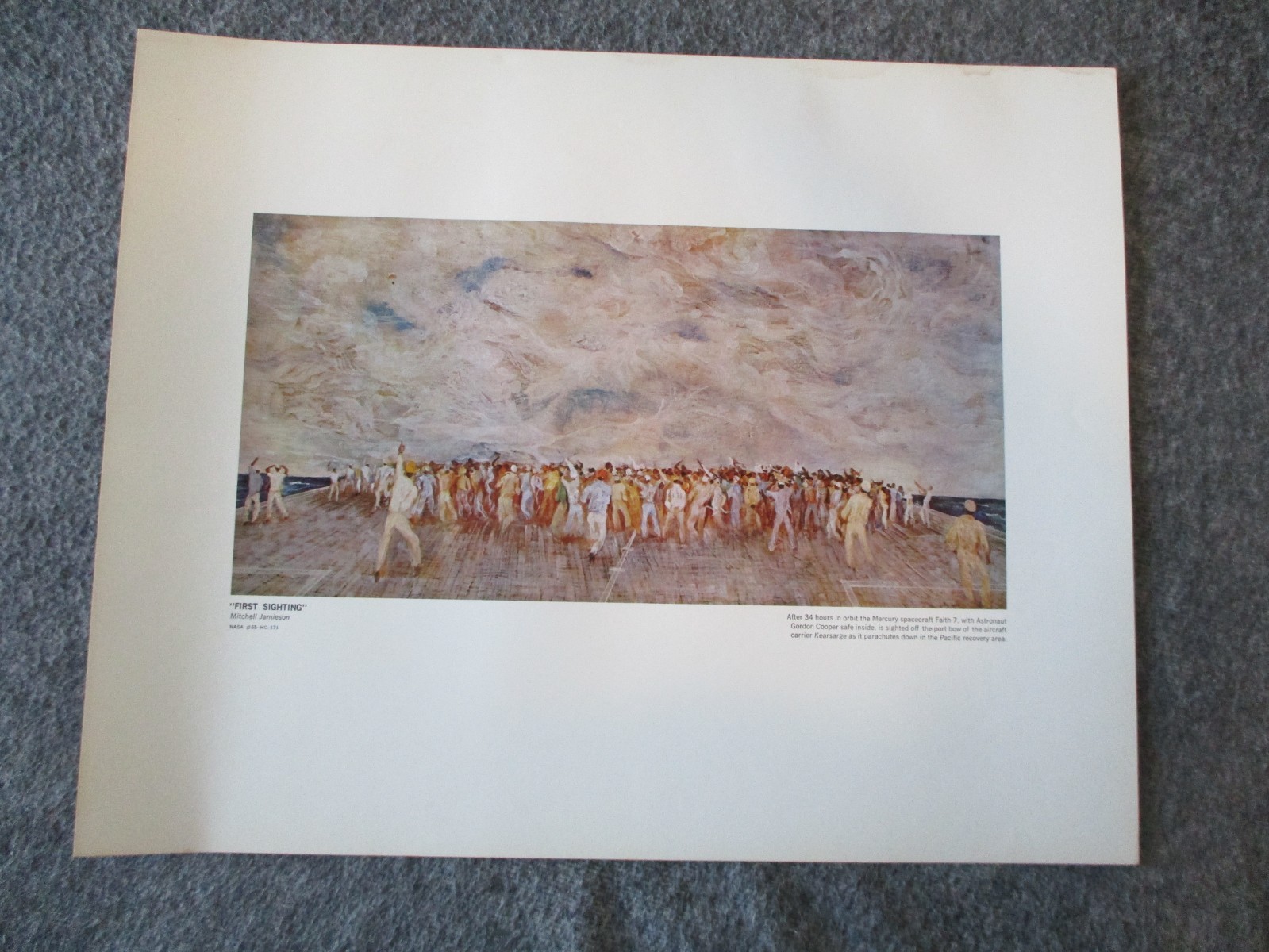 NASA SPACE ART COMMISSIONED LITHO PRINTS (SET 8) 60s EYEWITNESS TO SPACE-16"x20"