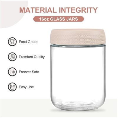 Glass Storage Containers for Sugar & Spice - 6-Pack