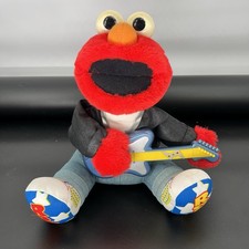 Vintage 1997 Rock N Roll Elmo Guitar Plays Music Sings And Shakes By Tyco Works 