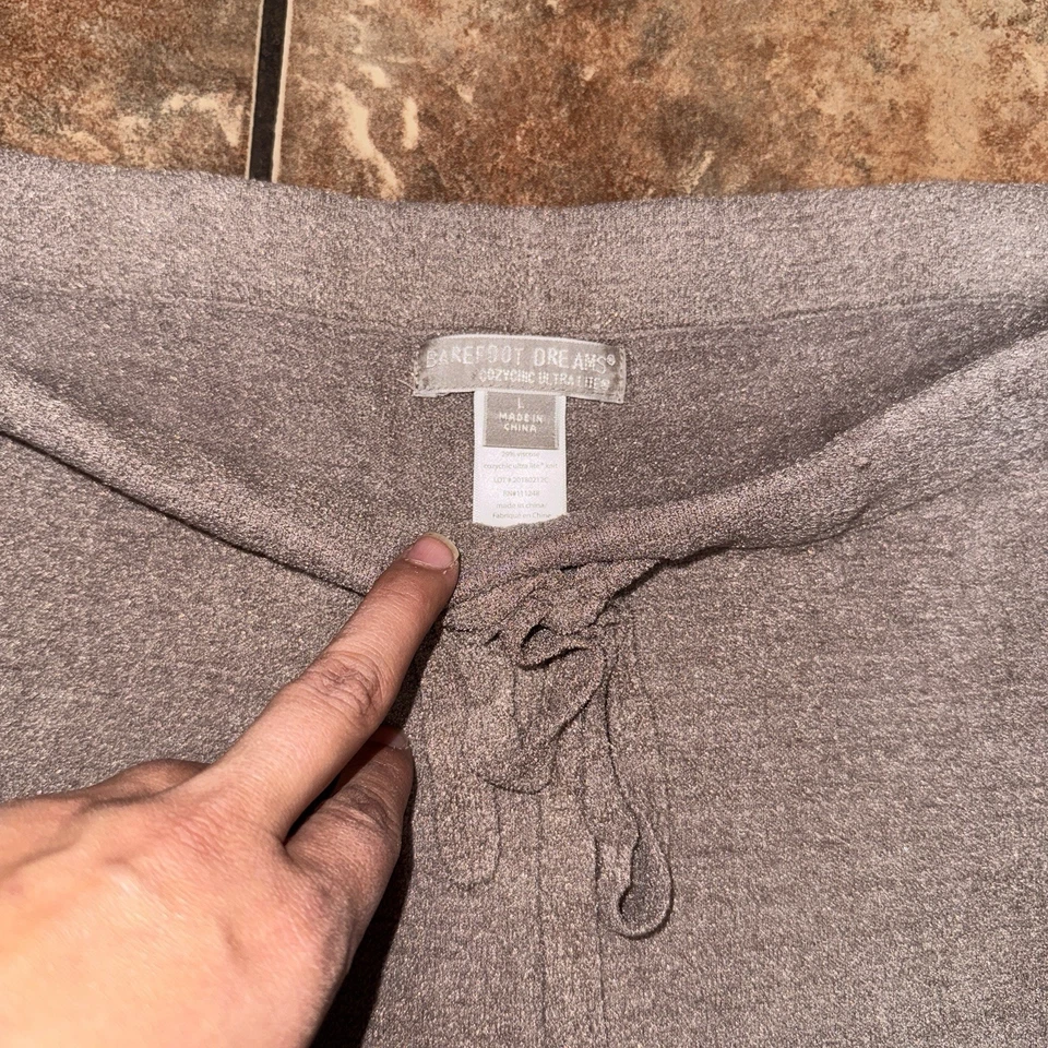 Barefoot Dreams Women’s CozyChic Ultra Lite Culotte Crop Knit Pants Size Large - Image 2 of 4