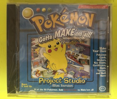 Software PC Pokemon Gotta Make em all Project Studio Blue Version NEW Jewel Case