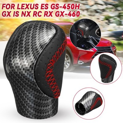 1Pc Stitch Carbon Fiber Shift Knob for Lexus ES300h GS GX RC IS350 NX200t RX450h
