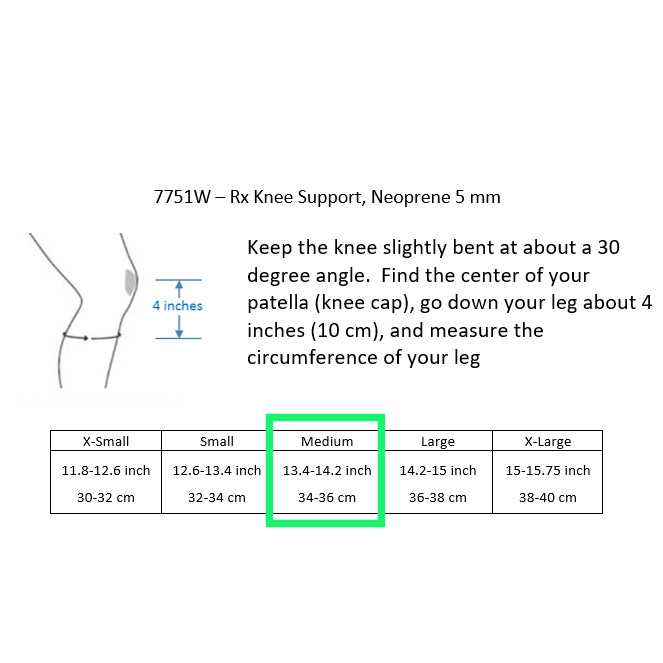 Rehband Womens 5mm Rx Knee Support 7751W (Purple/Black, M)  Neoprene Sport Brace