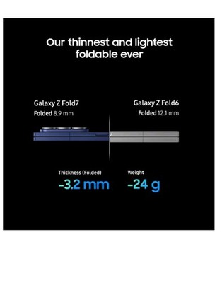 Samsung Galaxy Z Fold 7 - 256 GB - Blue Shadow (Unlocked) for sale