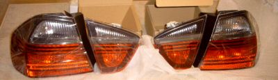 BMW E90 3er Limousine 2006-2008 Black Line Heckleuchten Set 4 Stück Neu