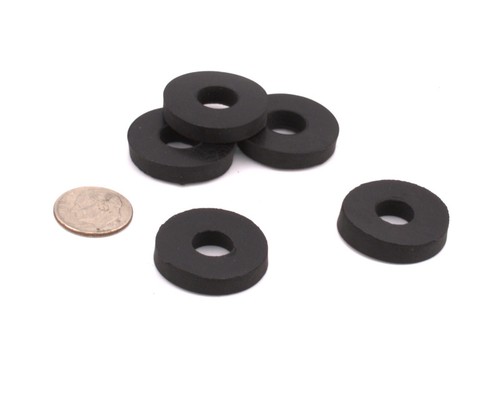3/8" ID x 1 " OD x 1/4" Thick Black Rubber Flat Washers All Weather EPDM - Picture 5 of 6