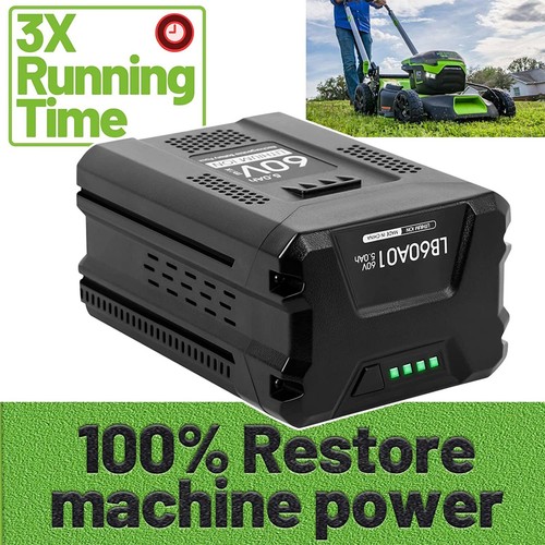 5 Ah 8 Ah For Greenworks Pro 60V Max Lithium-ion Battery LB60A00 LB60A02 LB60A03 - Picture 27 of 32