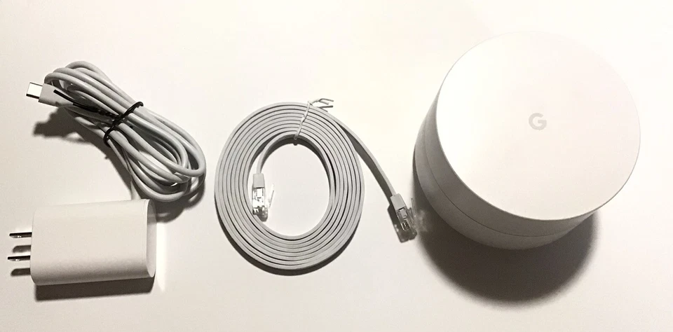 Google Mesh WiFi Router AC1200 for Whole Home Coverage AC-1304 White Pre-Owned - Image 2 of 4