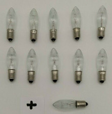 11x  23V 3W  Gl&uuml;hlampen E10 NEU!! f&uuml;r Gl&uuml;hbirnen Schwibbogen Spitzkerzen