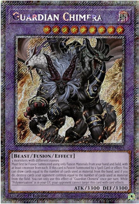 Yugioh! - Guardian Chimera  - RA02-EN023 - Platinum Secret Rare - NM/M - NEW
